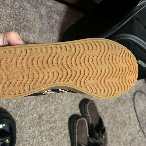 Adidas Black and Animal Print Sneakers - Picture 5 of 5